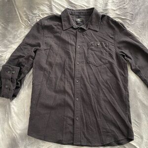 O'Neill Redmond Solid Stretch Flannel Shirt Black